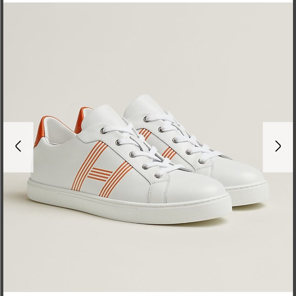 Hermes advantage sneakers color orange